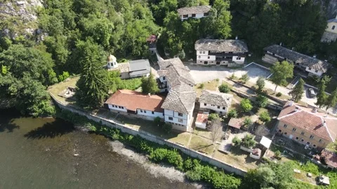 Medieval Cherepish Monastery, Bulgaria Stock Footage 141648423