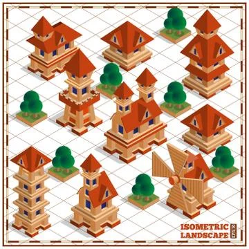 Medieval city. Stock Illustration