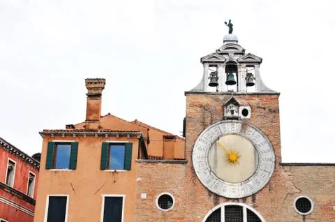 Medieval clock Stock Photos
