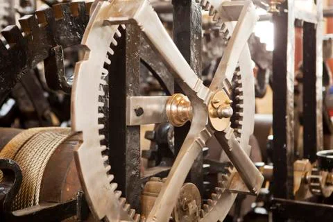 Medieval clockworks Stock Photos