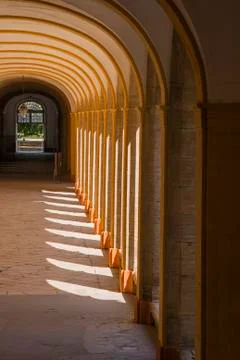 Medieval cloister Stock-Fotos