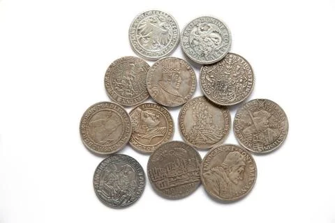 Medieval coins Stock Photos