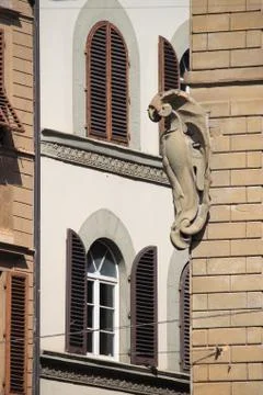 Medieval corner in Florence Stock Photos