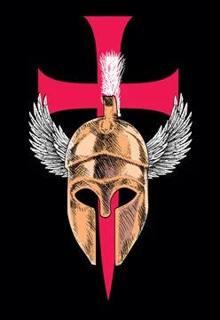 Medieval cross Stock Illustration