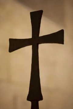 Medieval cross Foto stock