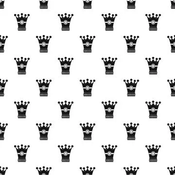 Medieval crown pattern vector 스톡 일러스트