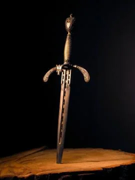Medieval dagger Stock Photos