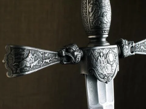 Medieval dagger Stock Photos