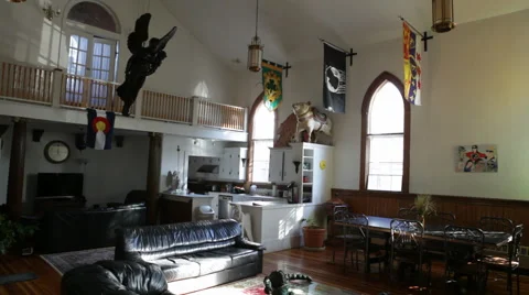 Medieval Decorative Interior Stock Footage 40812983