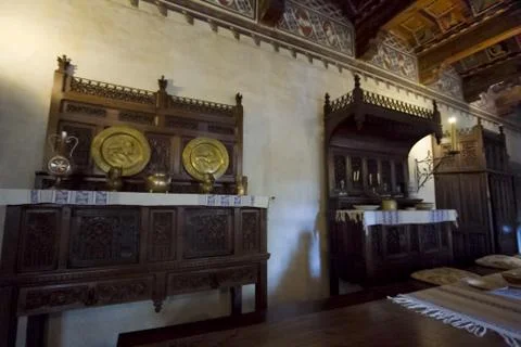 Medieval dining room Stock-Fotos
