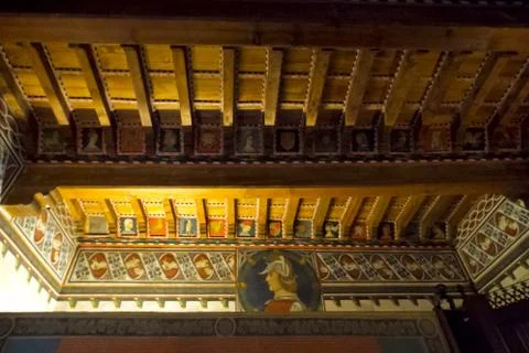 Medieval dining room Stock Photos