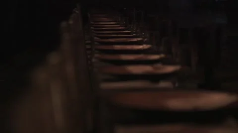 Medieval dinner table Stock Footage 43150474