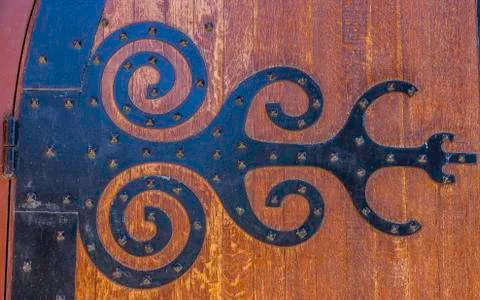 Medieval Door Hinge Stock Photos