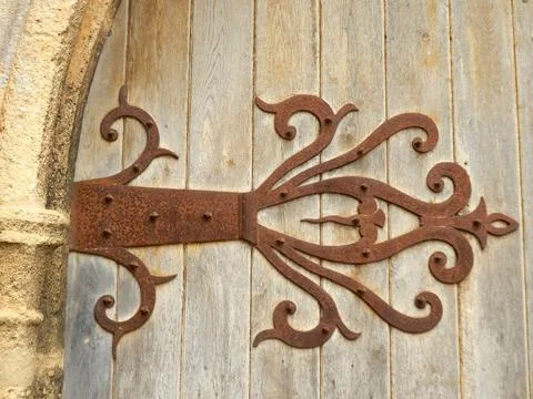 Medieval Door Hinge Stock Photos