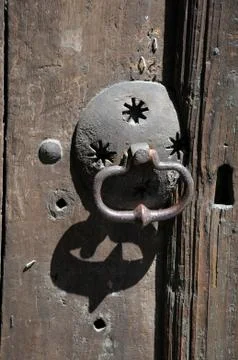 Medieval door knocker Stock Photos