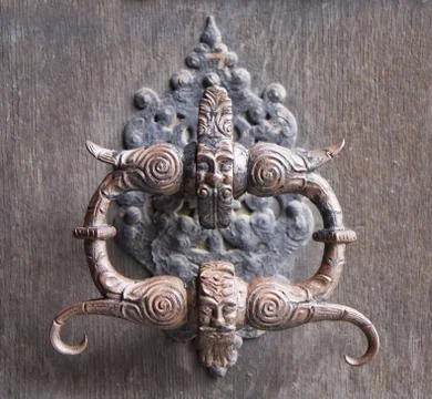 Medieval door knocker Stock Photos