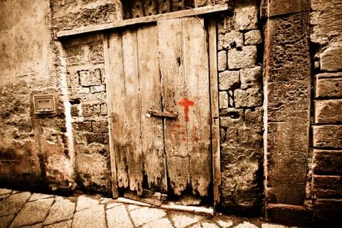 Medieval door Stock Photos