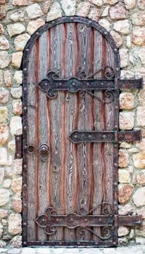 Medieval door Stock Photos