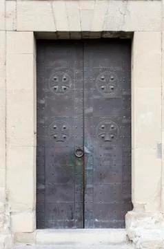 Medieval door Stock Photos