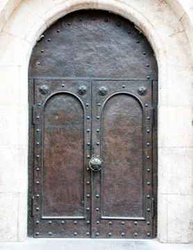 Medieval door Stock Photos