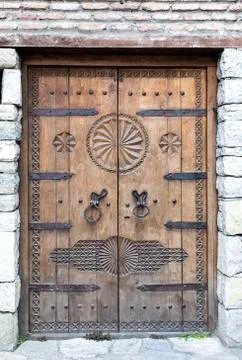 Medieval door Stock Photos