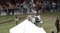 Medieval event with knight games at castle Regenstein in Harz mountains GER 4k or 4k+ Resolution
