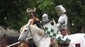 Medieval event with knight games at castle Regenstein in Harz mountains GER 4k or 4k+ Resolution