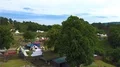 Medieval event w colorful tents castle Regenstein in beautiful nature landscape 4k or 4k+ Resolution