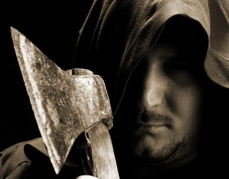 Medieval executioner Foto stock