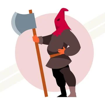 Medieval-executor Stock Illustration