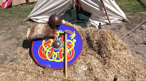 Medieval Fair in Besalu Stock Footage 55837331