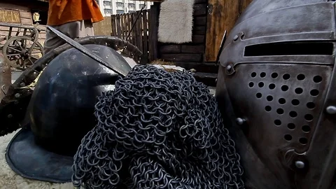 Medieval fair in Bucharest, Romania Video stock 112761401