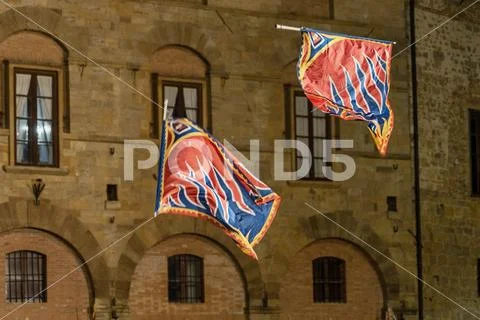 Medieval feast in Volterra, Tuscany Stock Photos