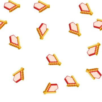 Medieval flag isometric icon vector sign illustration イラスト素材