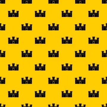 Medieval fortification pattern Stock Illustration