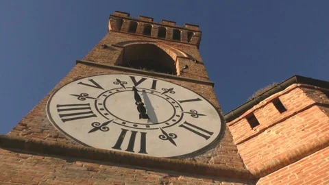 Medieval Fortress with Clock Video stock 85569665