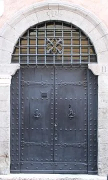 Medieval front door Stock Photos