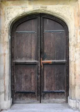 Medieval front door Stock Photos