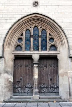 Medieval front door Stock Photos
