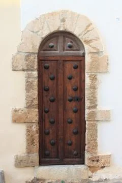 Medieval front door Stock Photos