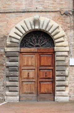 Medieval front door Stock Photos
