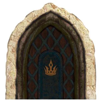 Medieval gates Stock Illustration