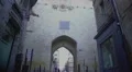 Medieval gateway, famous showplace Port Cailhau in Bordeaux, France. Tourism HD Footage