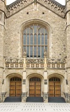 Medieval gothic styled doors Stock Photos