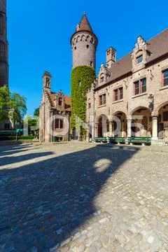 Medieval Gruuthuse Museum, Bruges Stock Photos