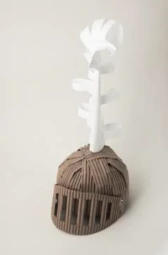 Medieval helmet Stock Photos