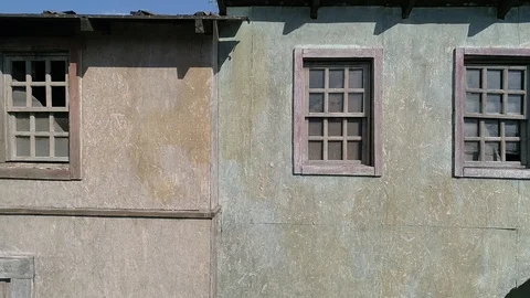 Medieval house window. cinema. sets 2018810191346009 (1) Stock Footage 111981538