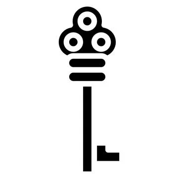Medieval key Vector Icon Design Illustration Stock Illustration