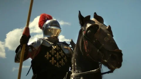 medieval knight on horse