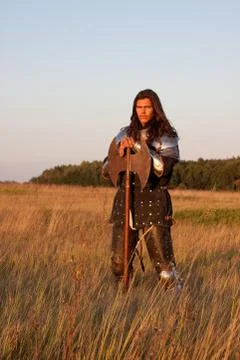 Medieval knight Stock-Fotos
